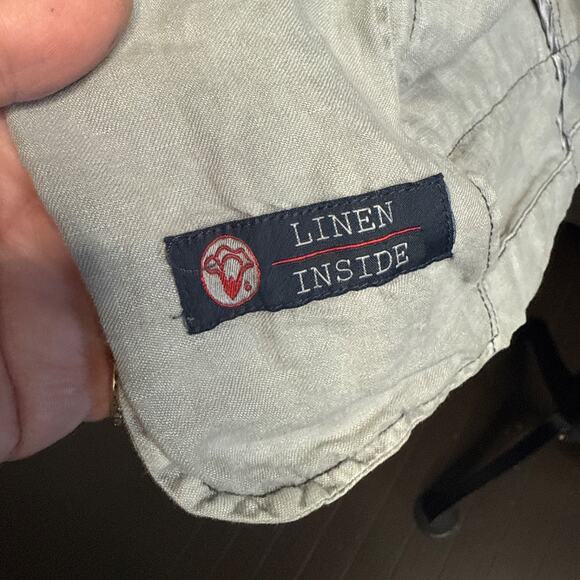 Armani Jeans Men’s Linen Blazer Jacket EU 48 US Small Gray Casual AJ 81 - Picture 12 of 16